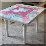 F50. Decoupaged child-sized table. 